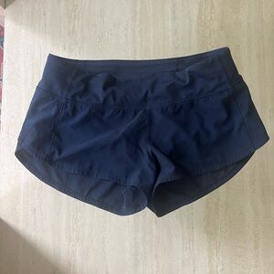 Lululemon Navy Speed Up Low-Rise Lined Short 2.5"